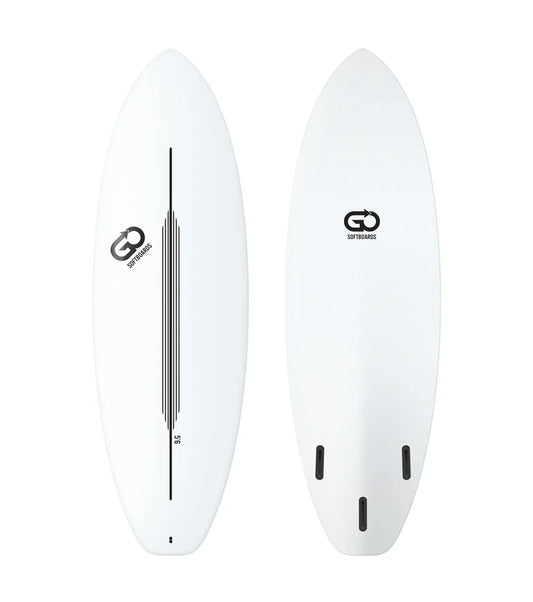 GO Softboards Surf Range - Fiber Tech - 3 Fin