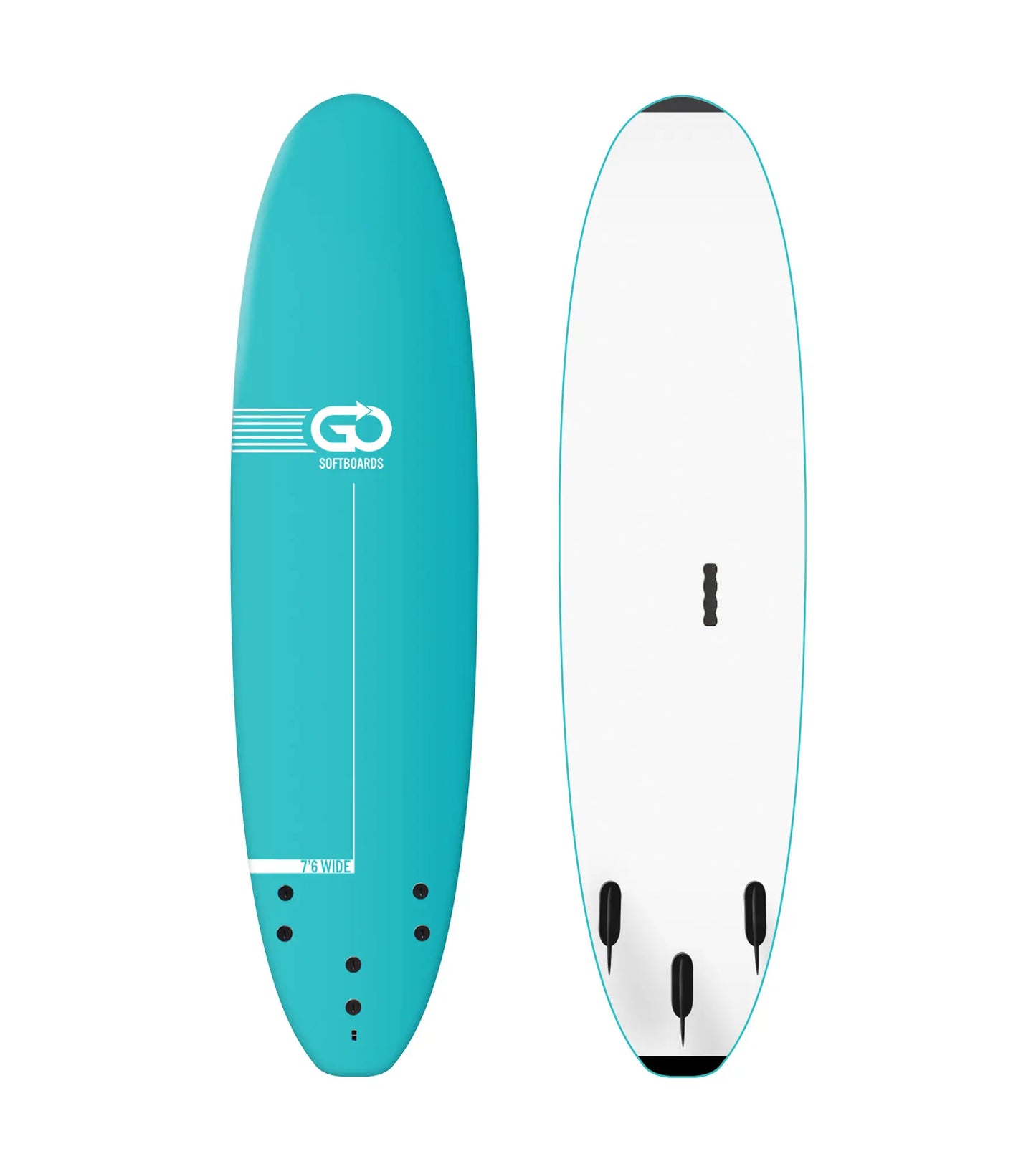 GO Softboards School and Rental Range - Wood Sanwich Tech - 3 Fin