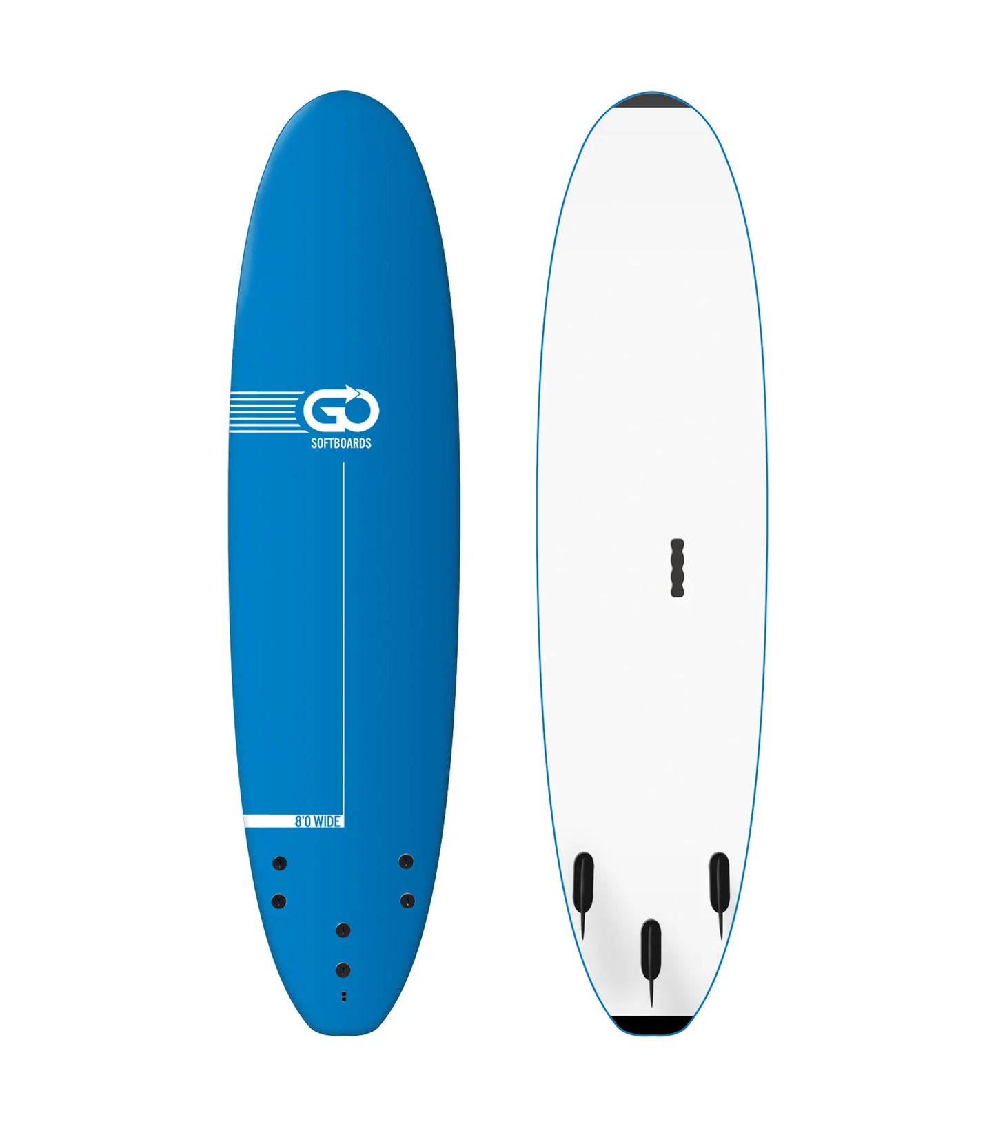 GO Softboards School and Rental Range - Wood Sanwich Tech - 3 Fin