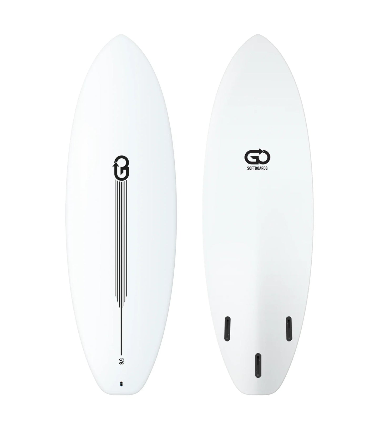 GO Softboards Surf Range - Fiber Tech - 3 Fin