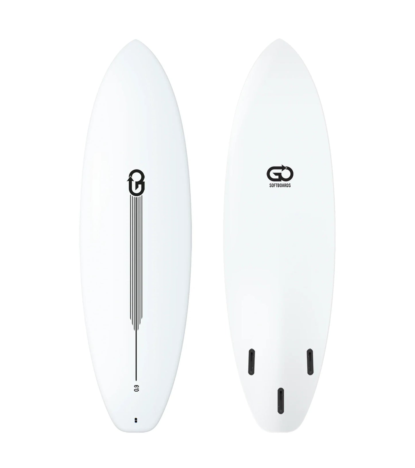 GO Softboards Surf Range - Fiber Tech - 3 Fin