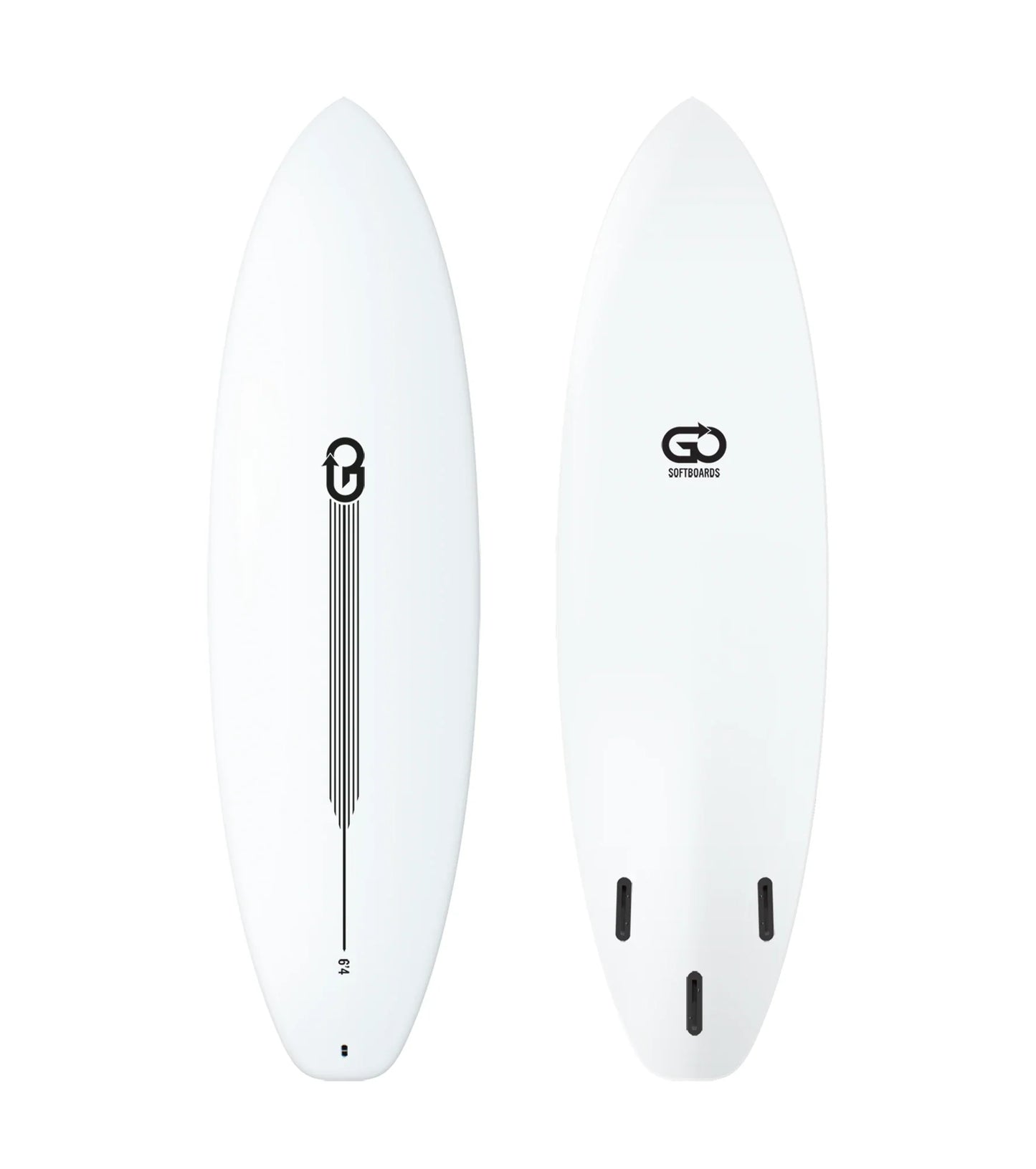 GO Softboards Surf Range - Fiber Tech - 3 Fin