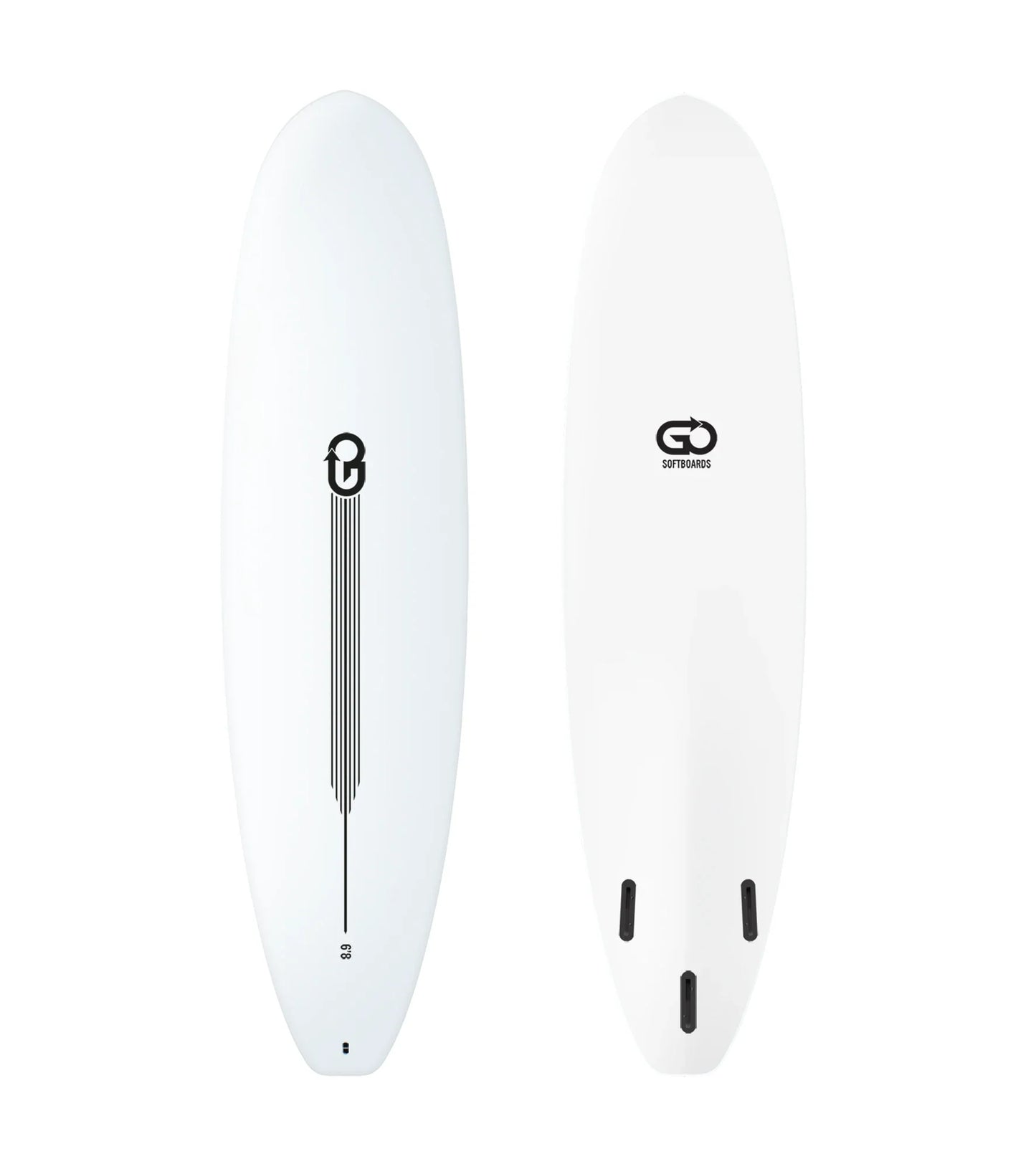 GO Softboards Surf Range - Fiber Tech - 3 Fin