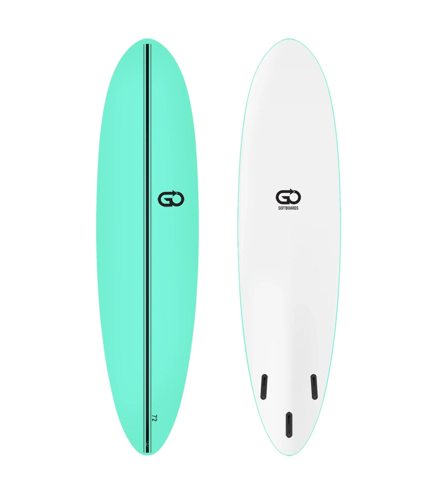 GO Softboards Surf Range - Fiber Tech - 3 Fin