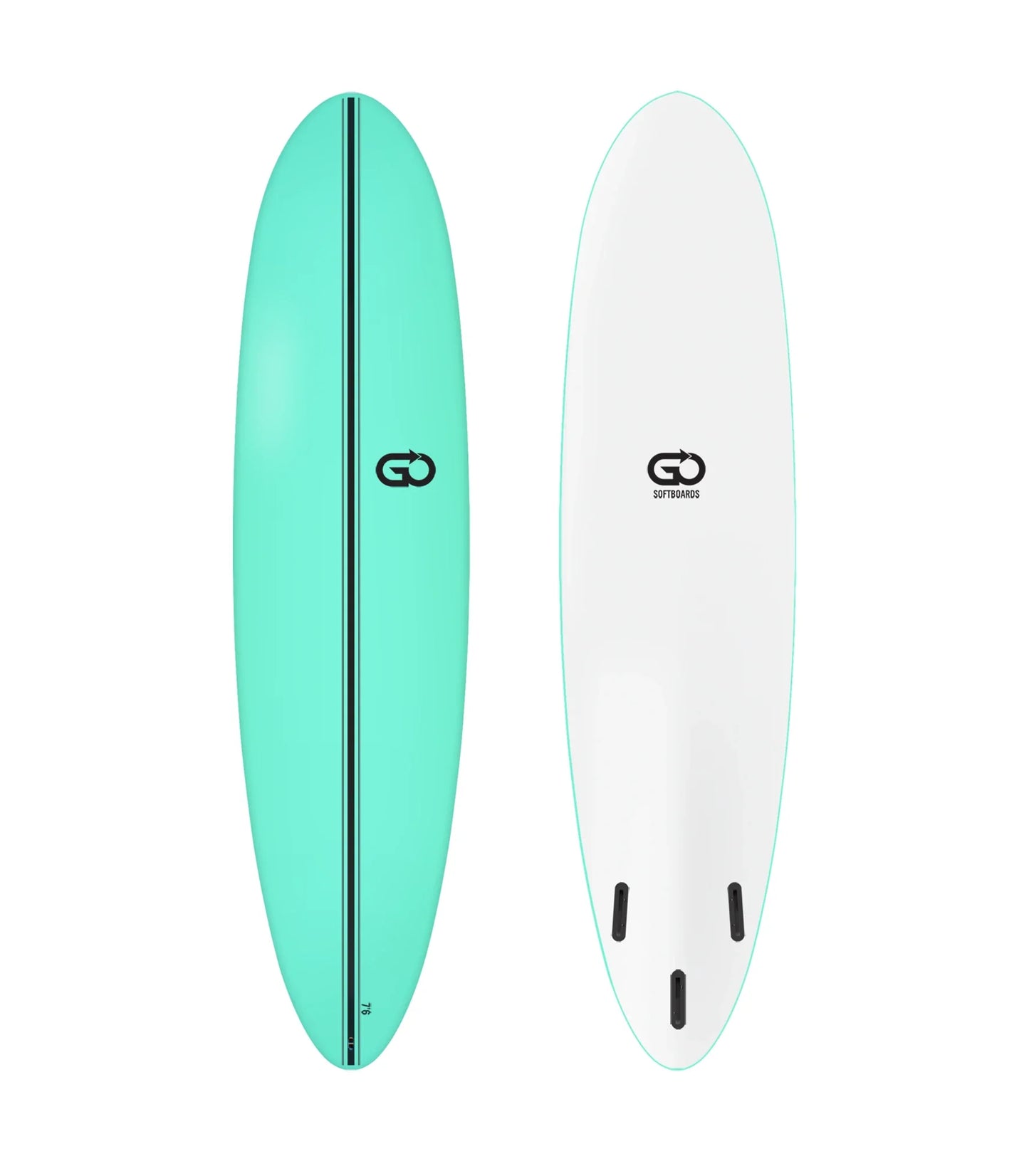 GO Softboards Surf Range - Fiber Tech - 3 Fin