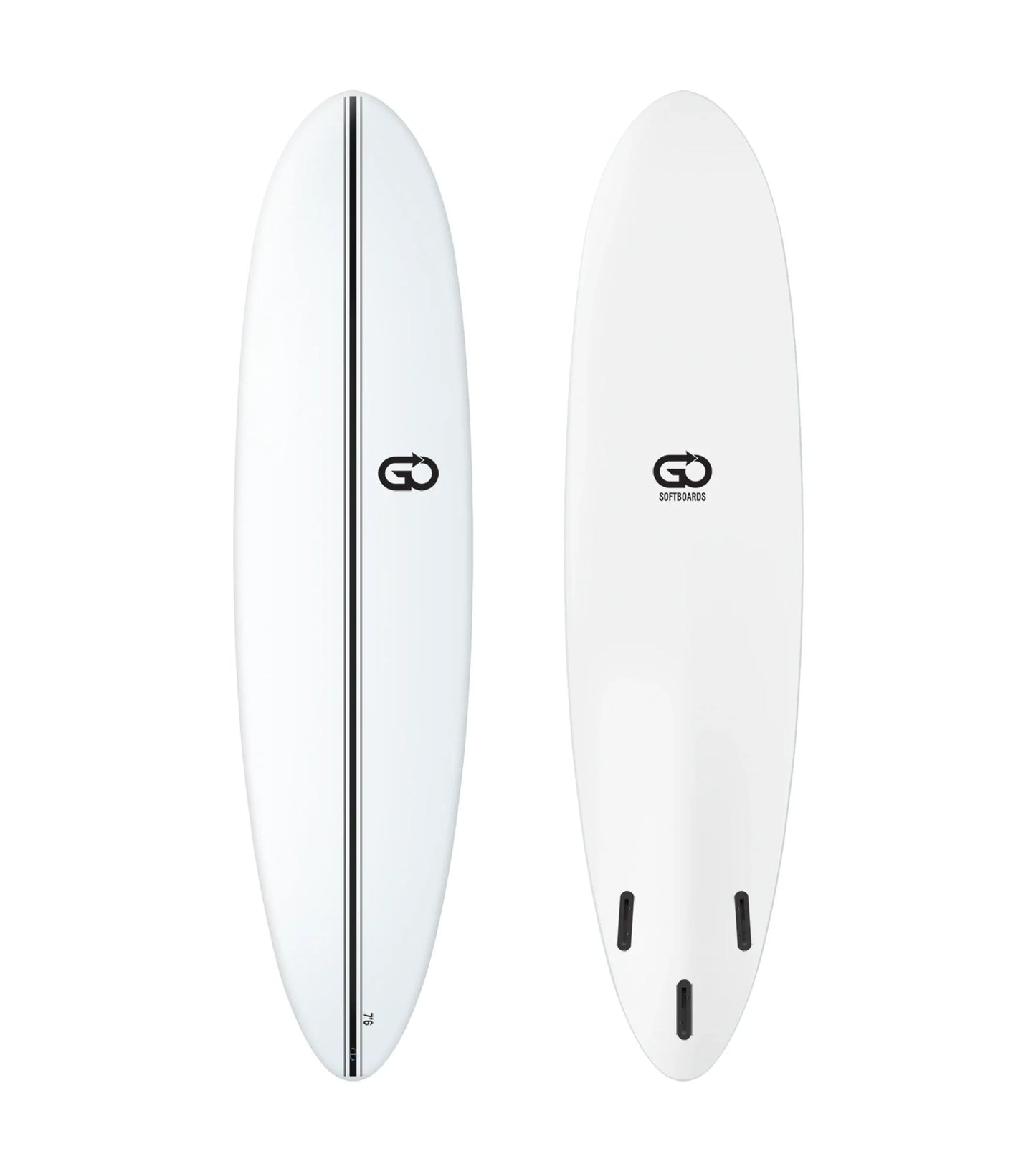 GO Softboards Surf Range - Fiber Tech - 3 Fin