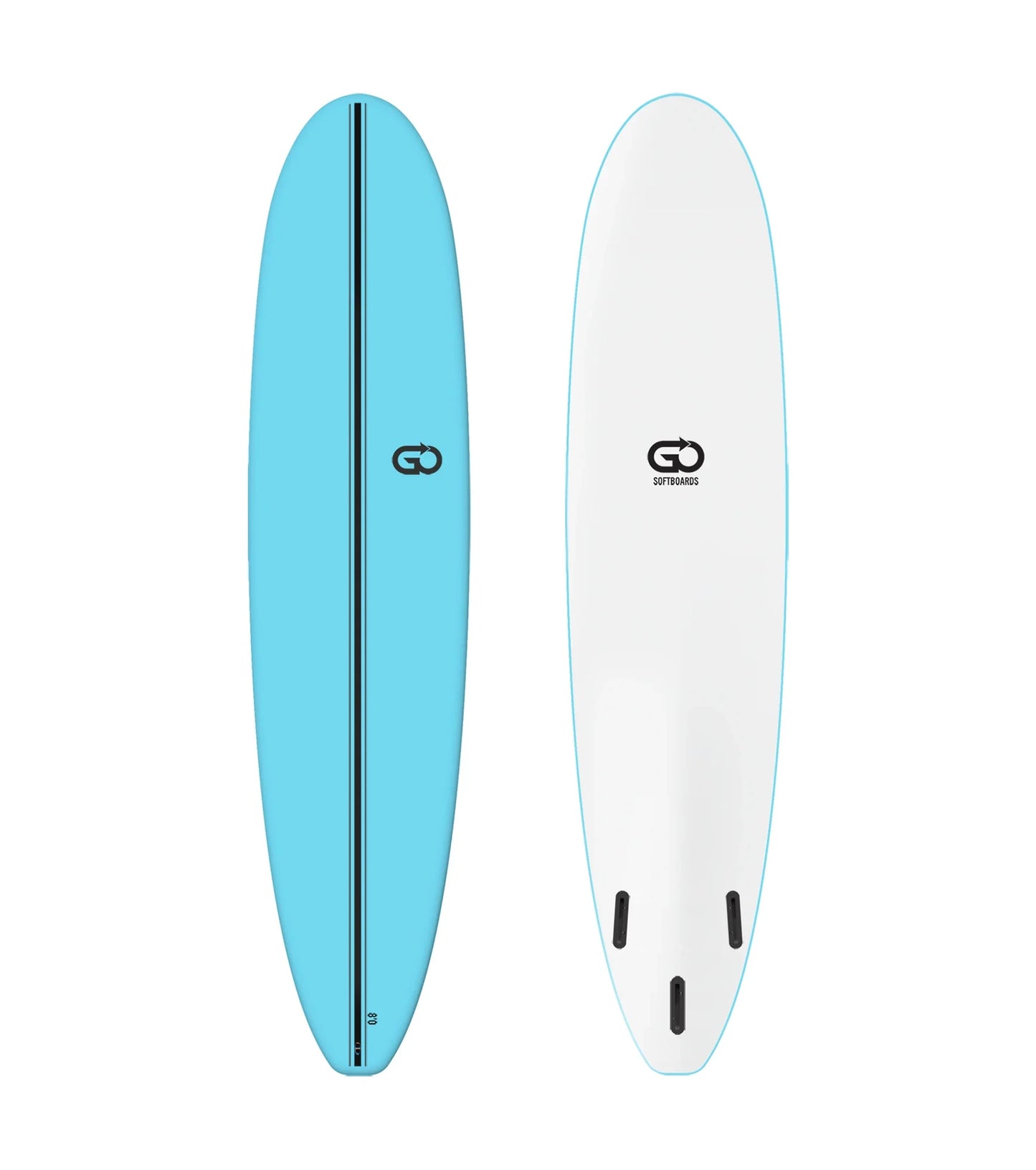 GO Softboards Surf Range - Fiber Tech - 3 Fin