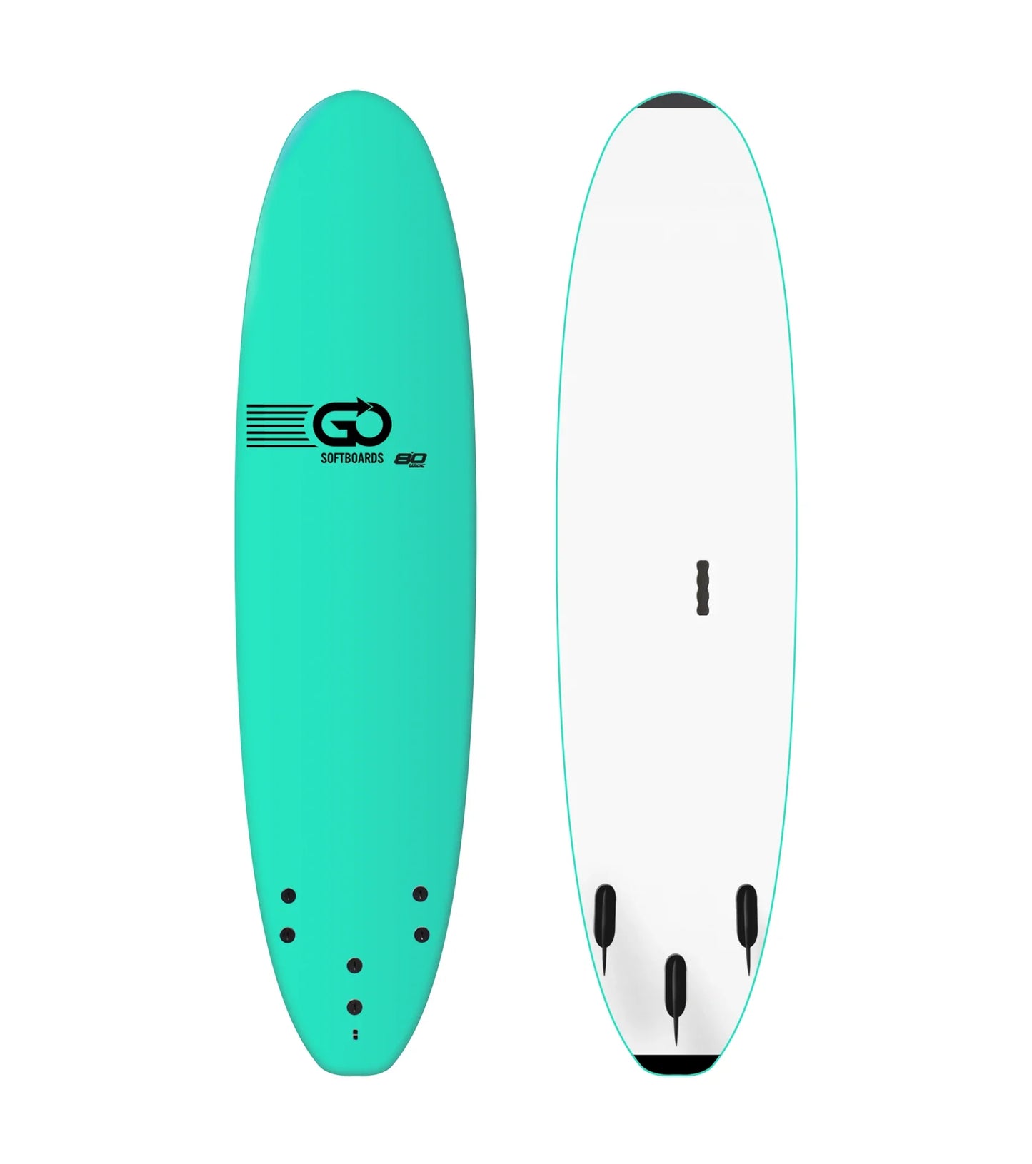 GO Softboards School and Rental Range - Wood Sanwich Tech - 3 Fin