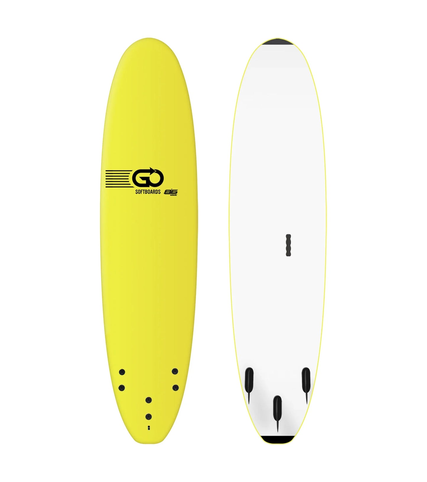 GO Softboards School and Rental Range - Wood Sanwich Tech - 3 Fin