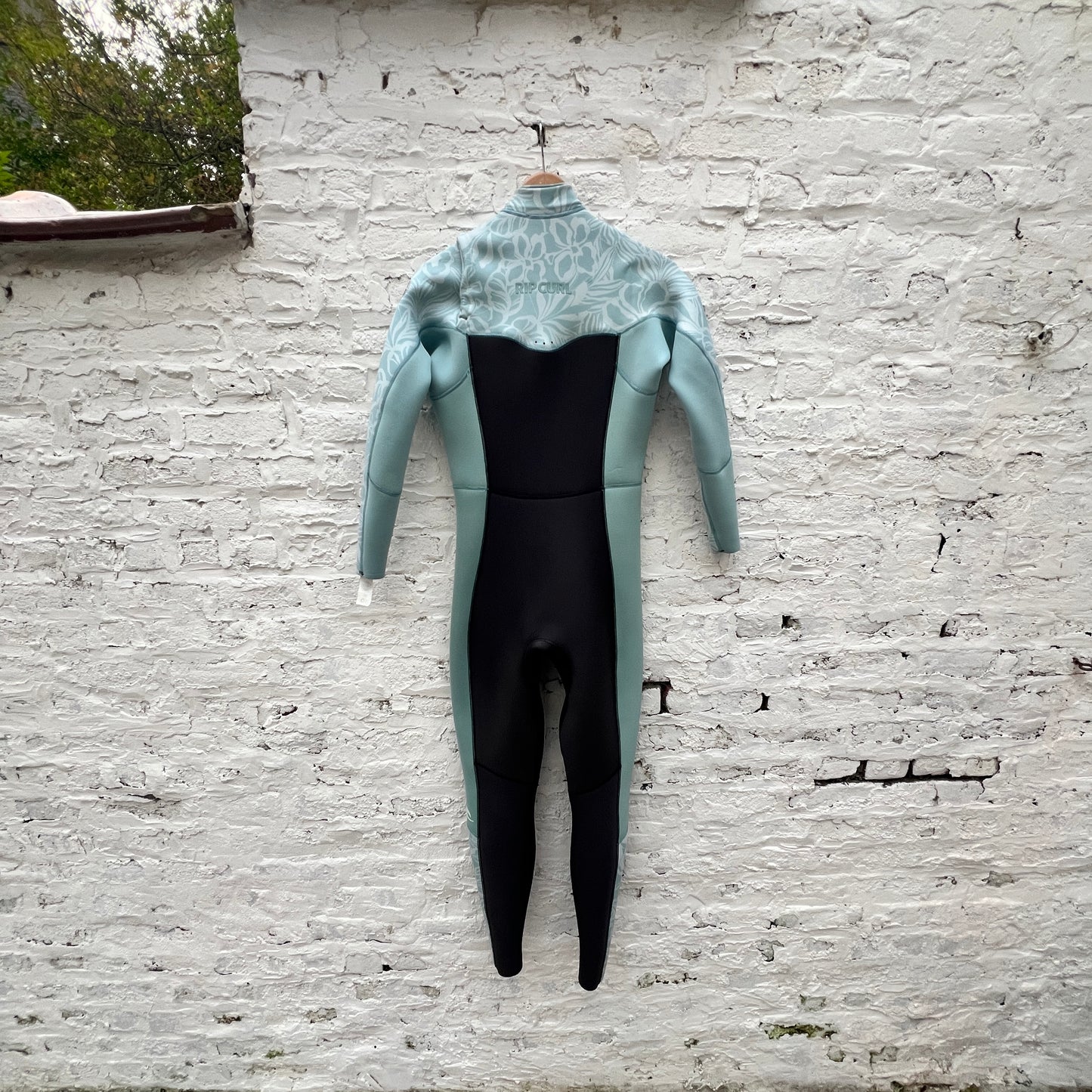 Rip Curl Women Dawn Patrol 3/2 Chest Zip Sublimed Wetsuit Mid Blue 14Wwfs USED