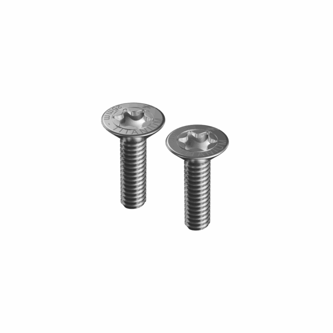 F-One M8-25mm tapered head screws (TITANIUM - T40 torx) x2
