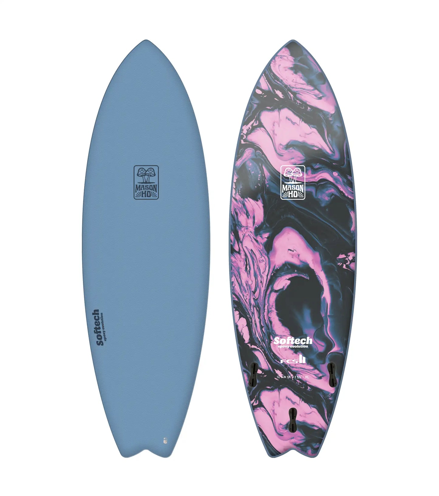 Softech Mason Ho Twin Epoxy Series - FCS II - 2 + 1 Fin