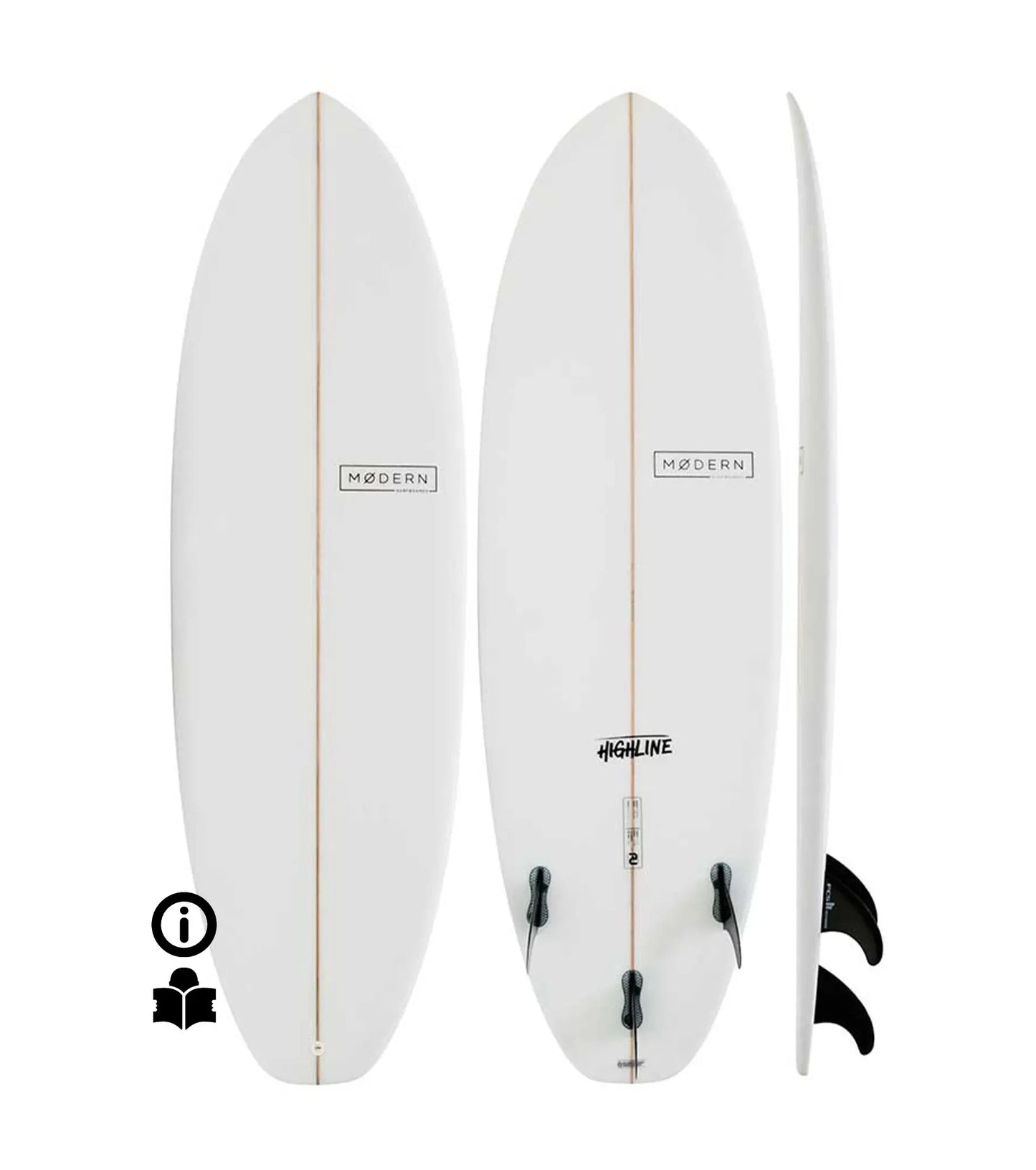 Modern Highline PU - FCS II - 3 Fin FACTORY SECOND