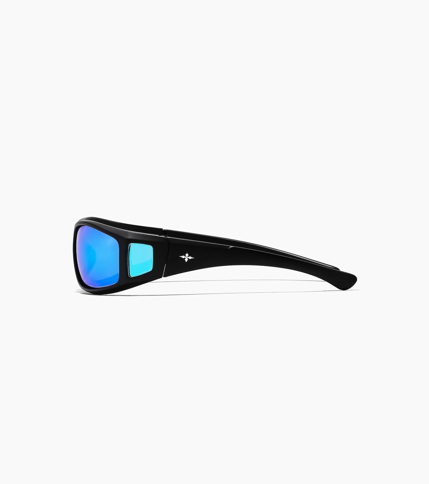 Ritual Vision - Dragster - Matte Black / Blue Reflective - Polarised