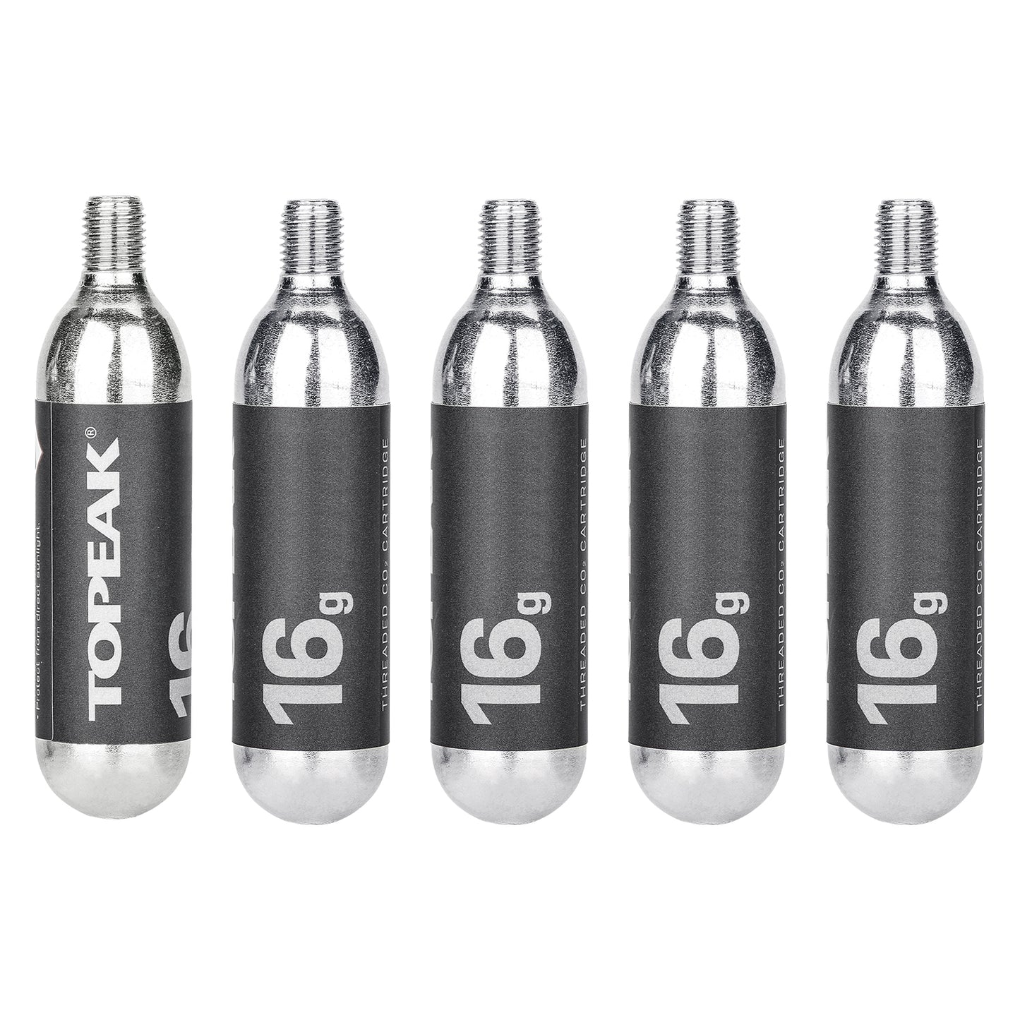 Topeak CO2 Cartridge 16g Threated (5 pieces)