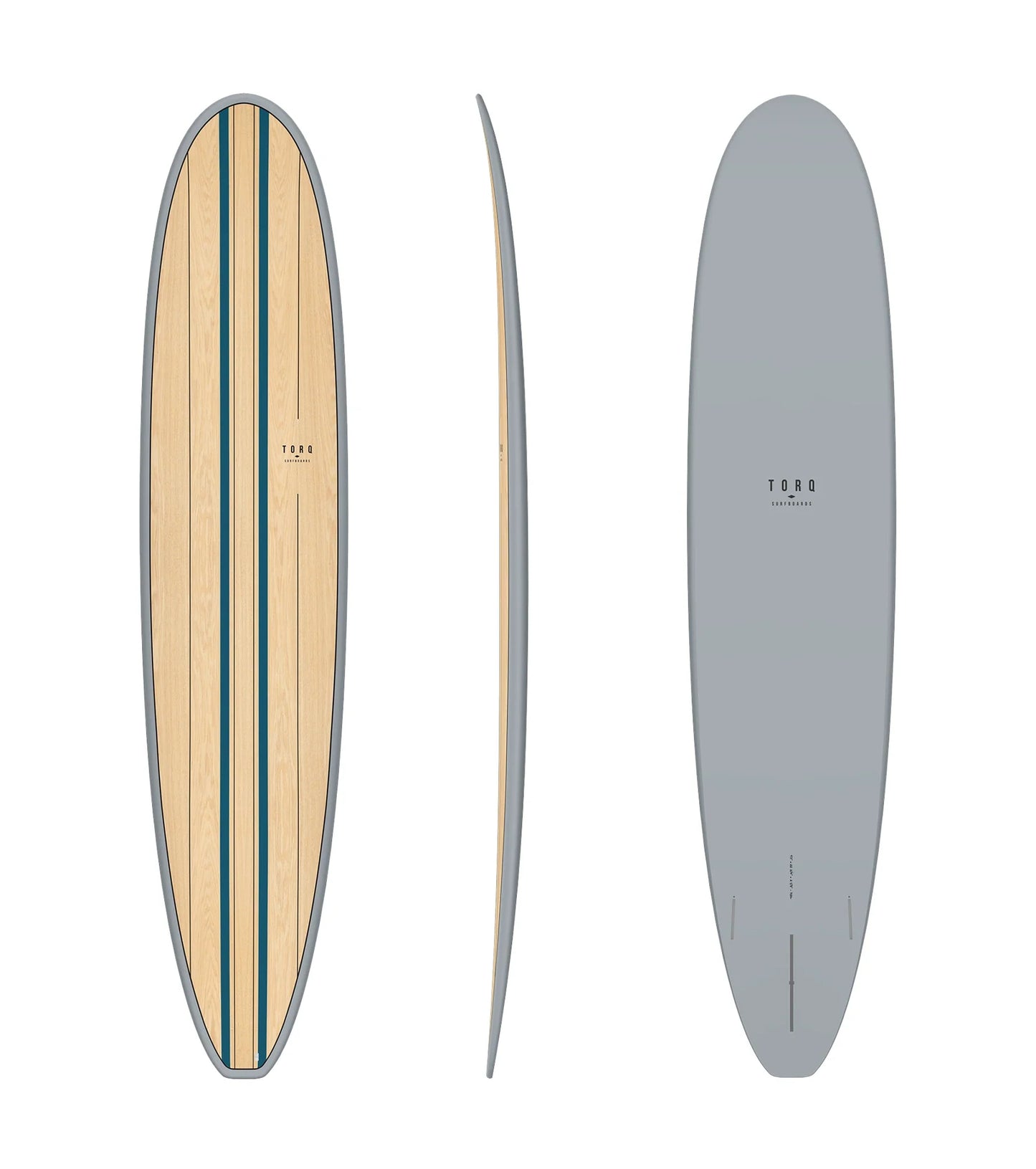 Torq Longboard TET - Futures - 2 + 1 Fin - Wood Deck