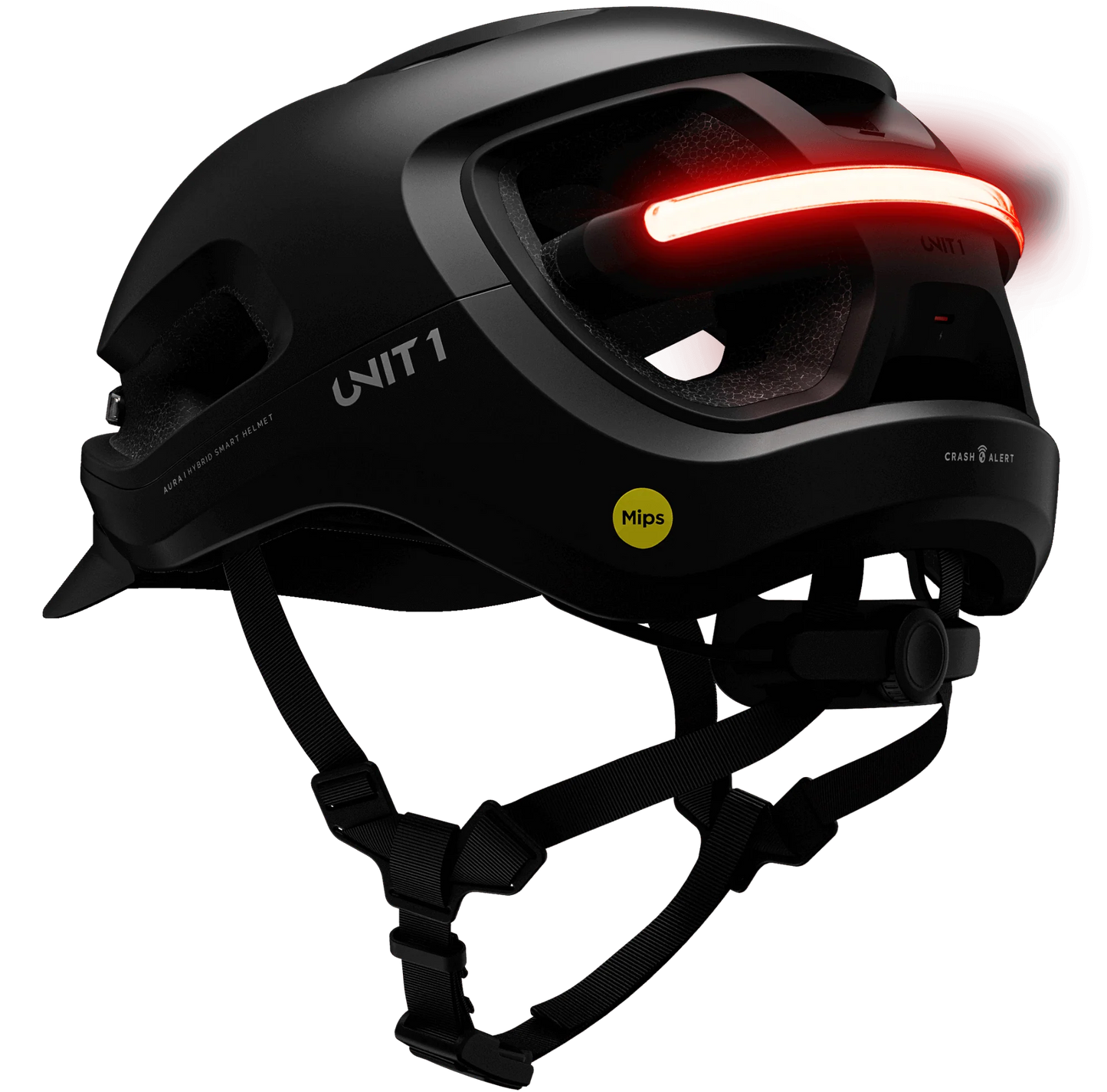 Casque UNIT 1 Faro V1 MIPS avec clignotants | Oiseau noir