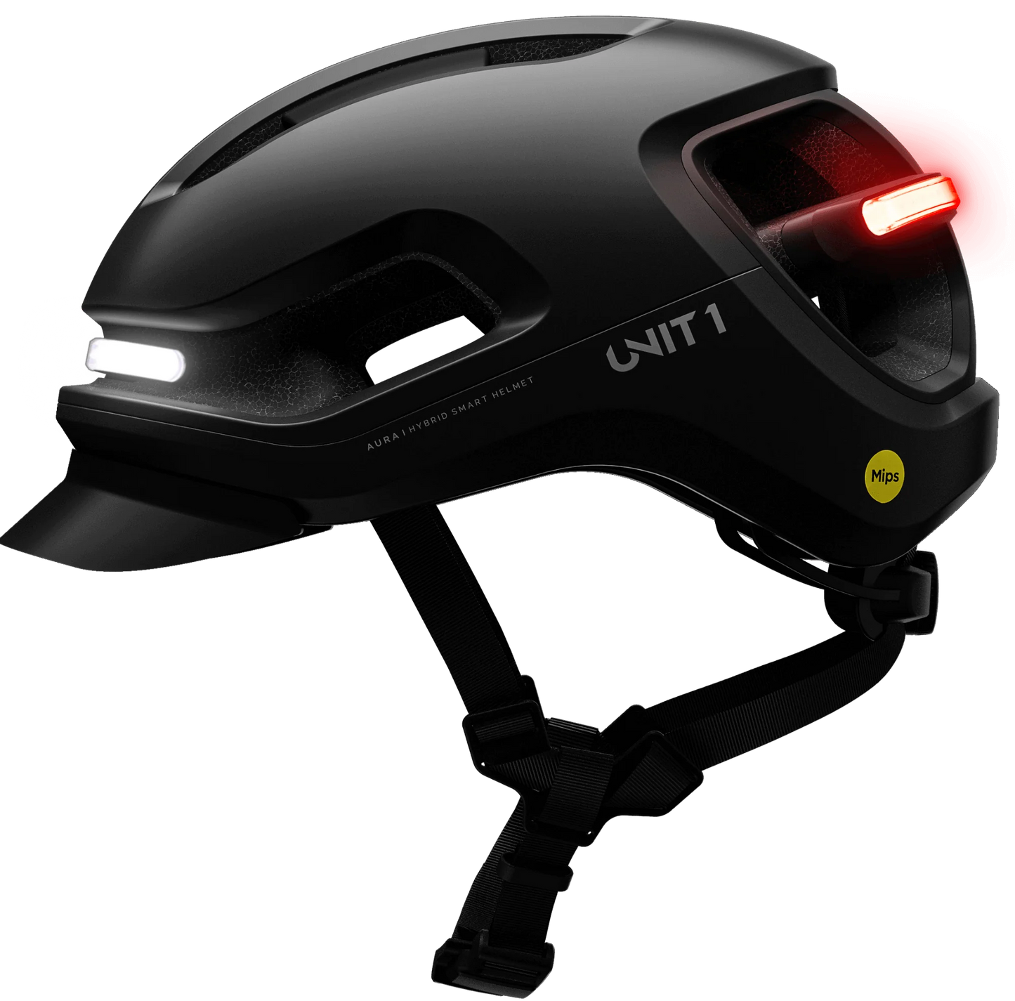 Casque UNIT 1 Faro V1 MIPS avec clignotants | Oiseau noir