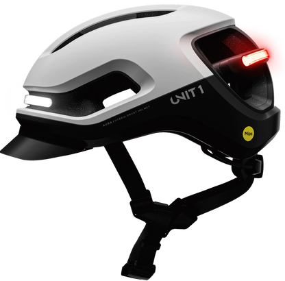 Casque UNIT 1 Faro V1 MIPS avec clignotants | Oiseau noir