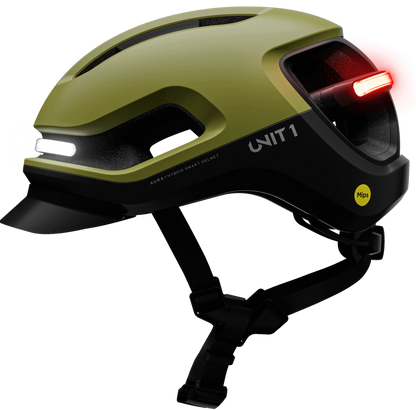 Casque UNIT 1 Faro V1 MIPS avec clignotants | Oiseau noir