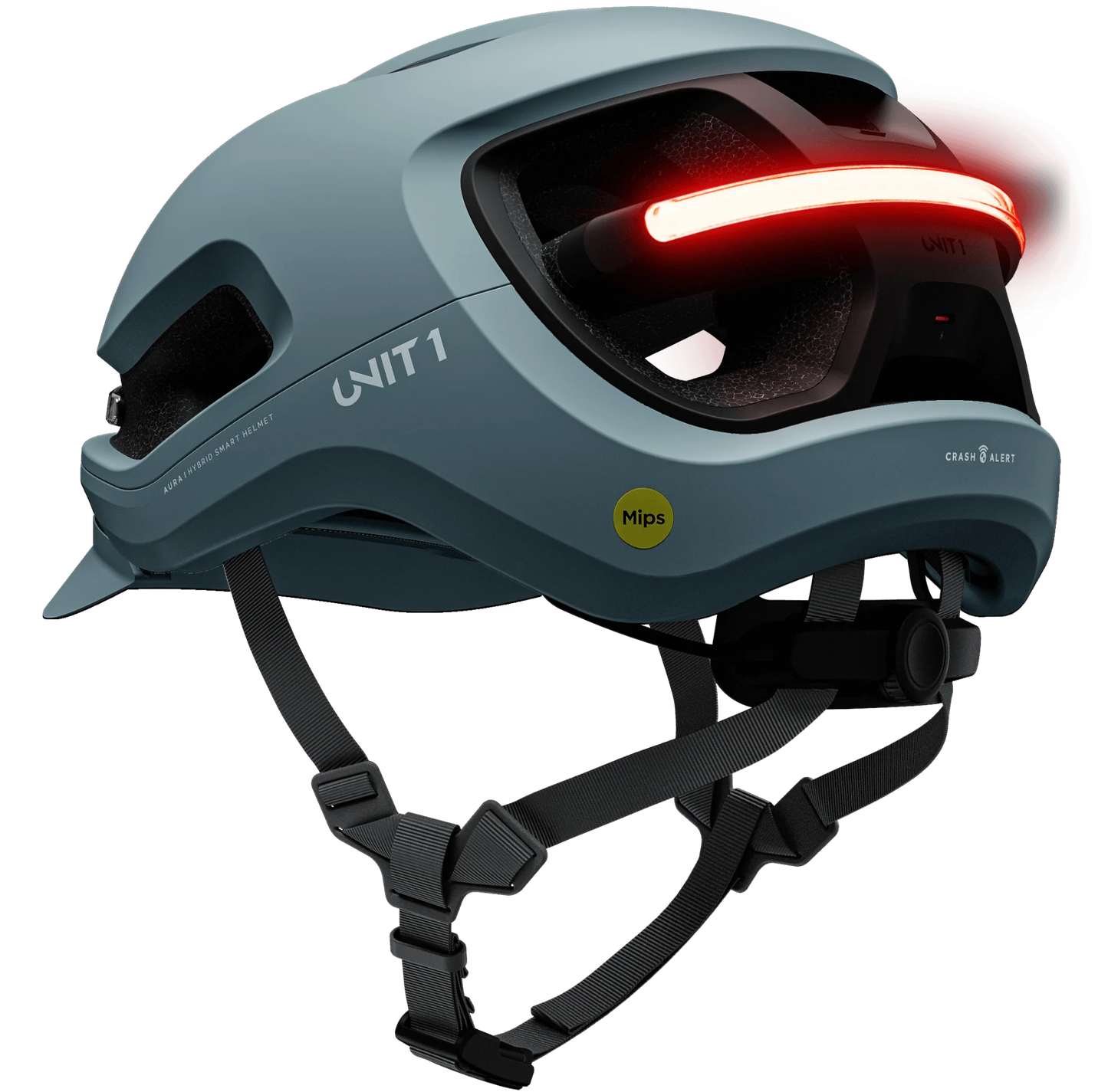 Casque UNIT 1 Faro V1 MIPS avec clignotants | Oiseau noir