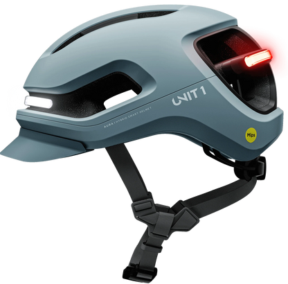 Casque UNIT 1 Faro V1 MIPS avec clignotants | Oiseau noir