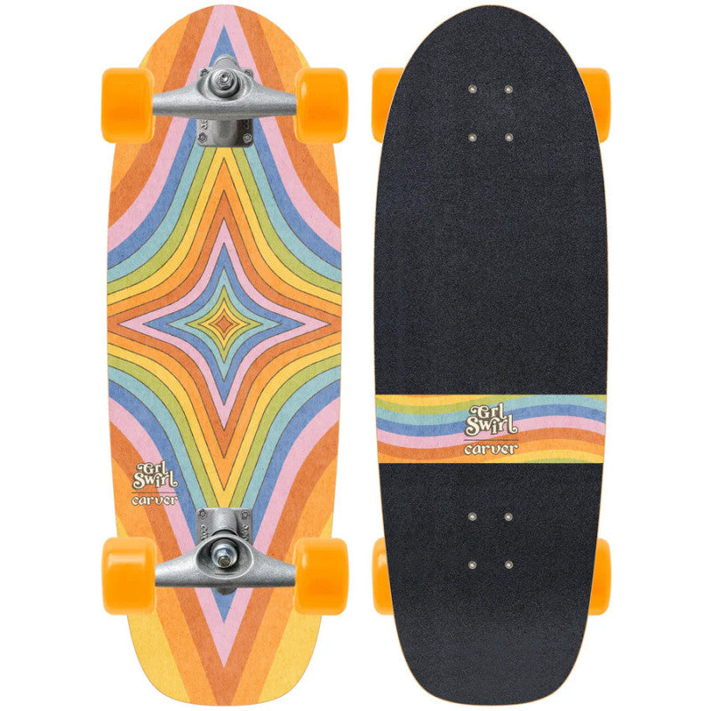 Carver CX Grlswirl Daydream 28" Surf Skate Complete