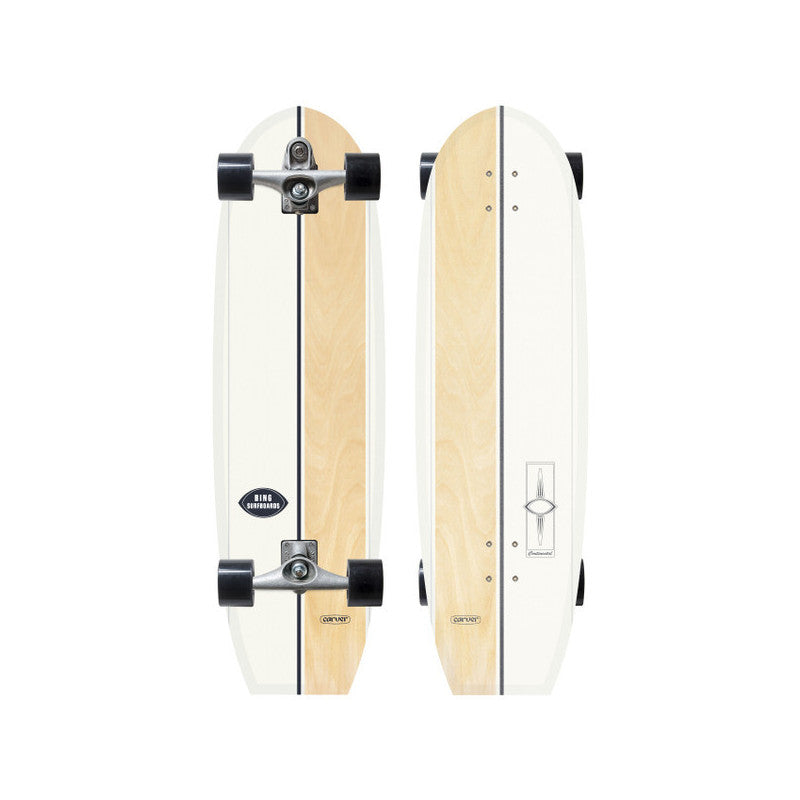 Carver x Bing Continental Natural 37" Surf Skate Complete