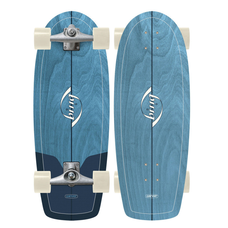 Carver x Bing Puck Dark Blue 28" Surf Skate Complete