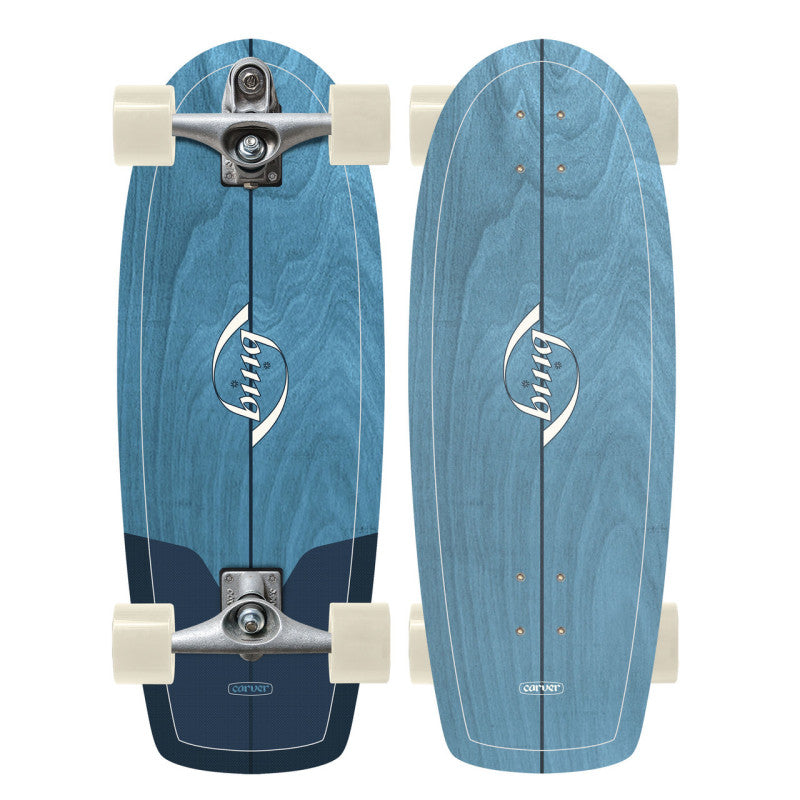 Carver x Bing Puck Dark Blue 28" Surf Skate Complete