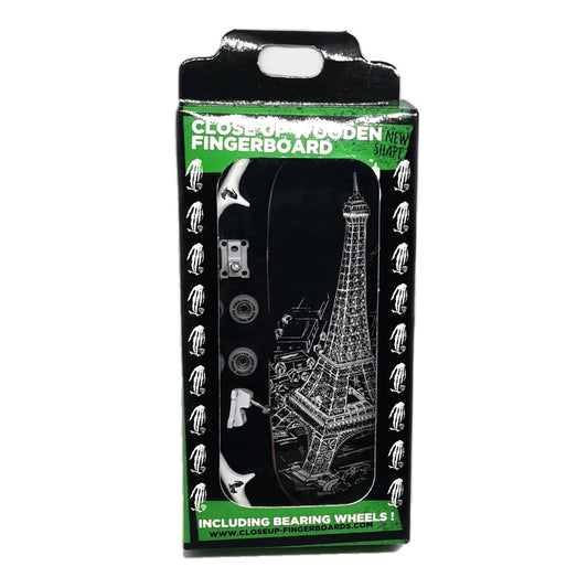 Closeup Finger Skateboard Trigger Eiffel Tower