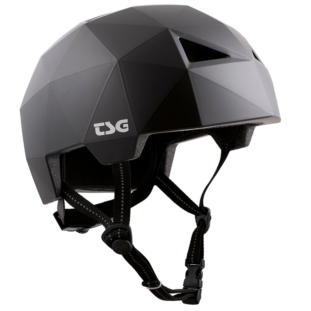 Casque TSG Geo Solid Color - noir satiné 