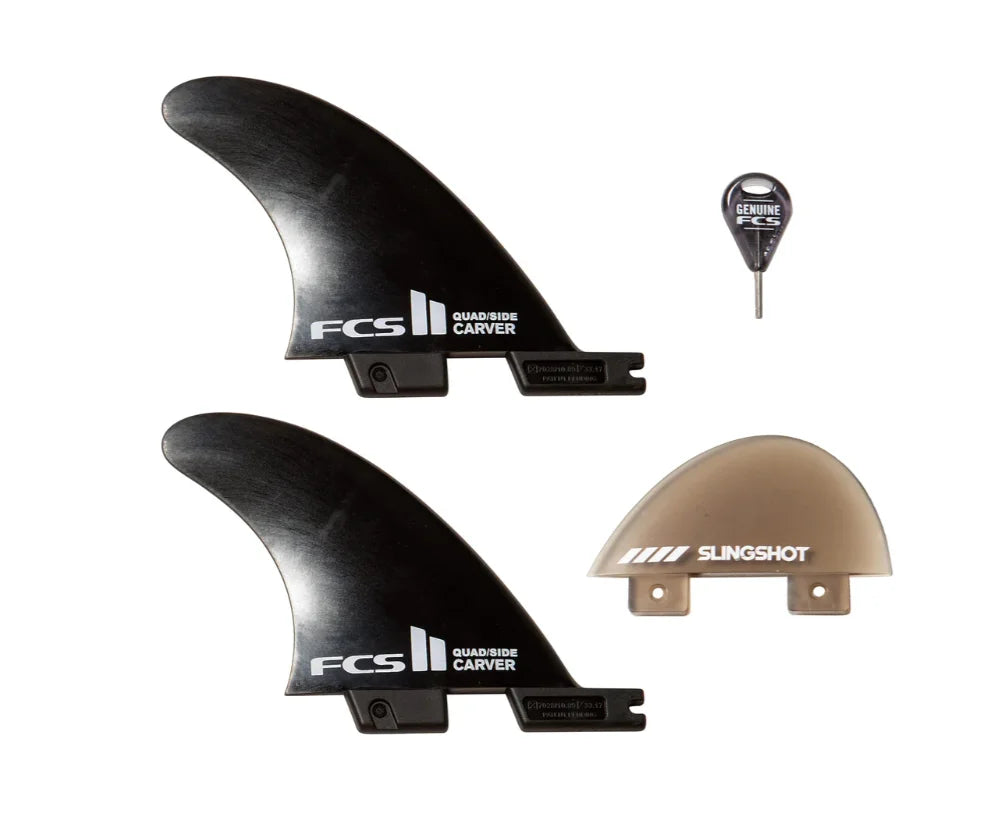 Slingshot Gremlin Fin Pack (2 x FCSII Carver Quad Side Byte, small & 1 x 2" nub fin) - Fins