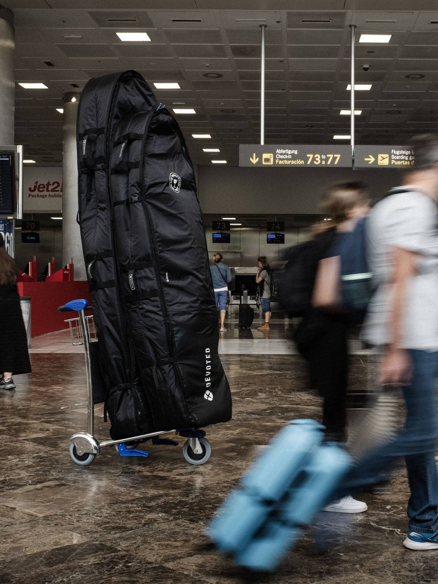 Devoted Longboard 10mm Quad Boardbag (2-4 Boards)