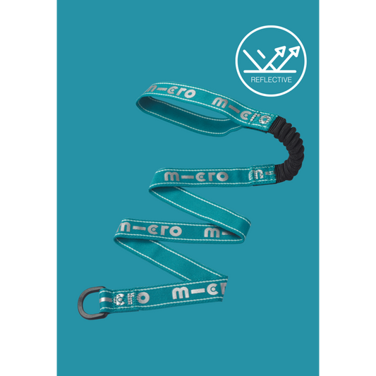 Micro Pull and Carry elastic Aqua reflective strap