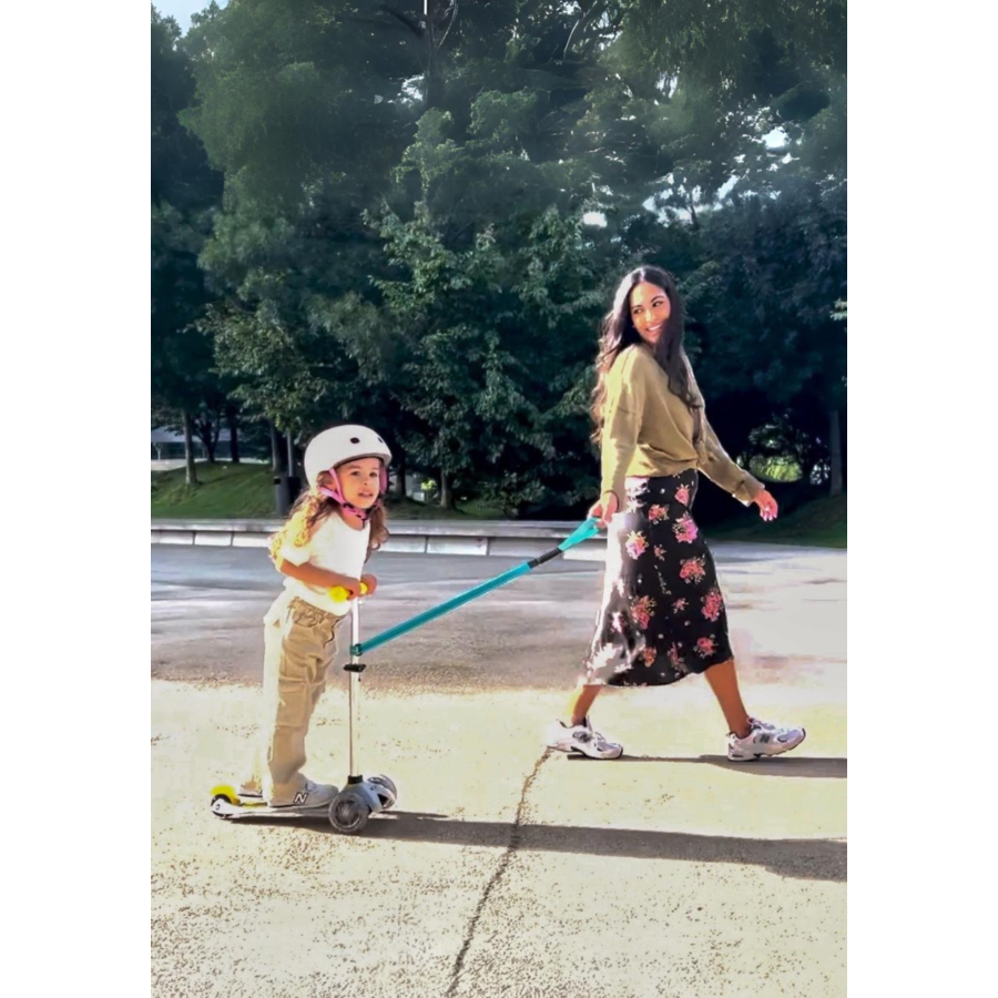 Micro Pull and Carry elastic Aqua reflective strap