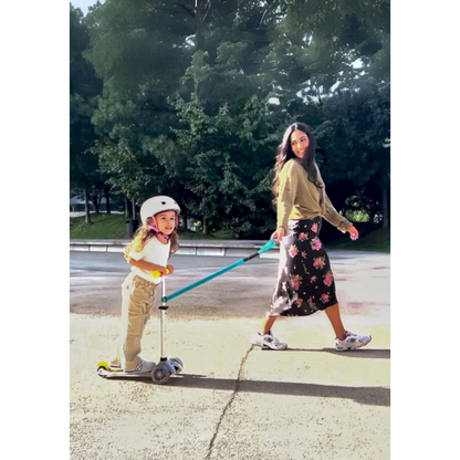 Micro Pull and Carry elastic Aqua reflective strap