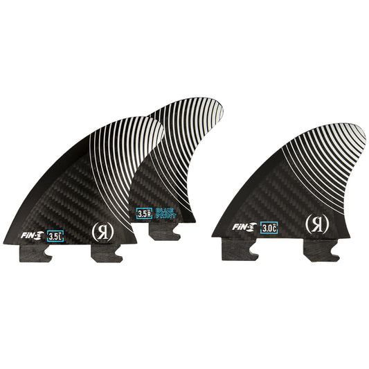 Ronix Floating Fin-S 2.0 - Blueprint - 3 pack ( 2 - 3.5 in. Outer & 1 - 3 in. Center)