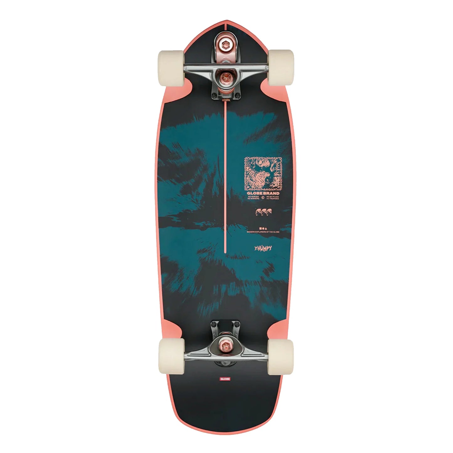 GLOBE Thumpy 30" Complete Surfskate Skateboard - Storm Cats