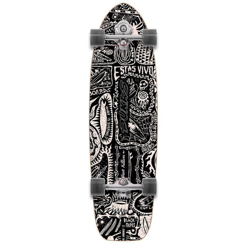 YOW X Pukas Dark 34" Surfskate Complete - Surfskate Completes