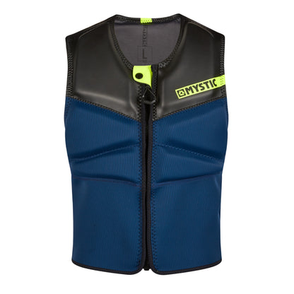 Mystic Block Impact Vest Fzip Cerf-volant | Bleu marine/citron vert 