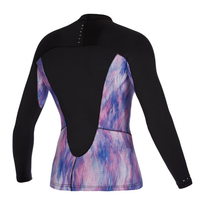 Mystic Diva L/S Gilet Néoprène 2mm Femme | Noir/Violet