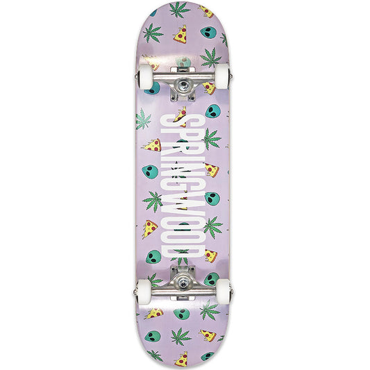 Springwood Alien Pizza Complete Skateboard 8.0 - COMPLETE