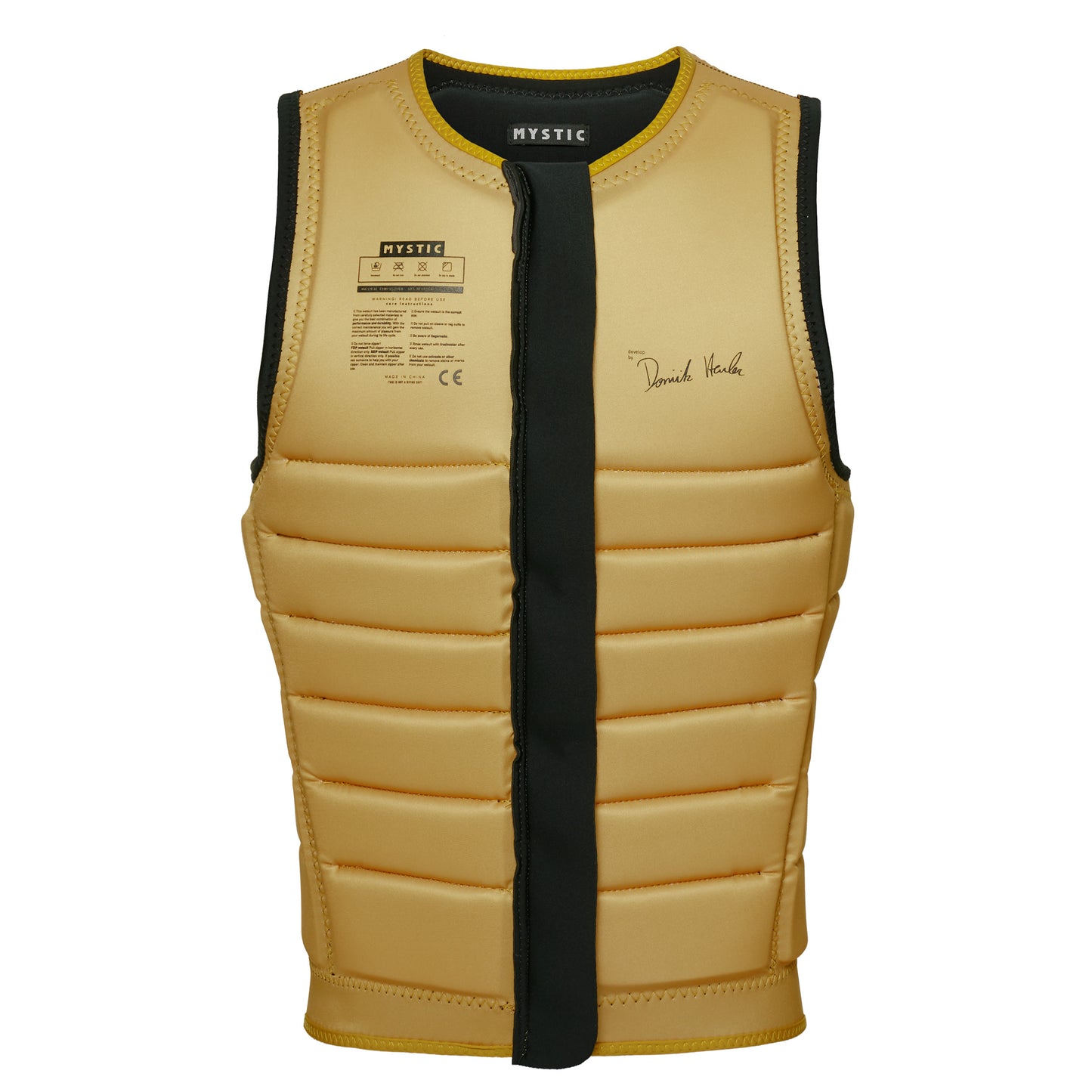 Mystic The Dom Impact Vest Fzip Wake | Noir jaune