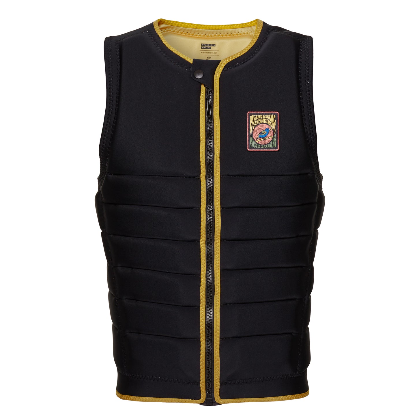 Mystic The Dom Impact Vest Fzip Wake | Noir jaune