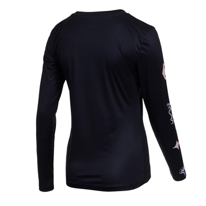 Mystic Paradise LS Quickdry Femmes | Noir