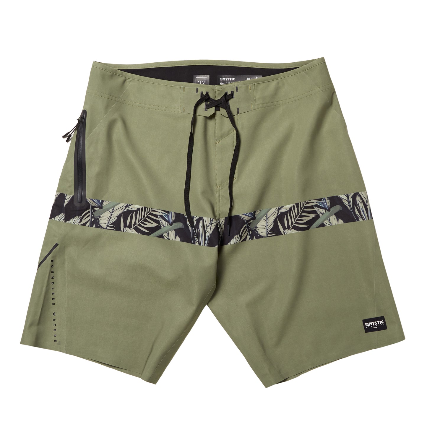 Short de bain haute performance Mystic Intuition | Olive verte