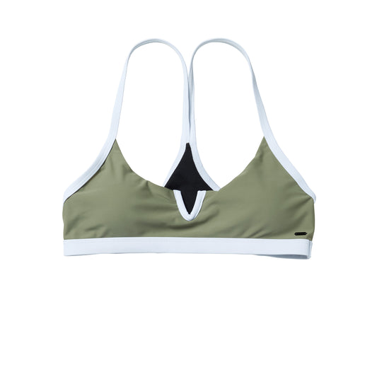 Mystic Jalou Bikini Top | Olive Green