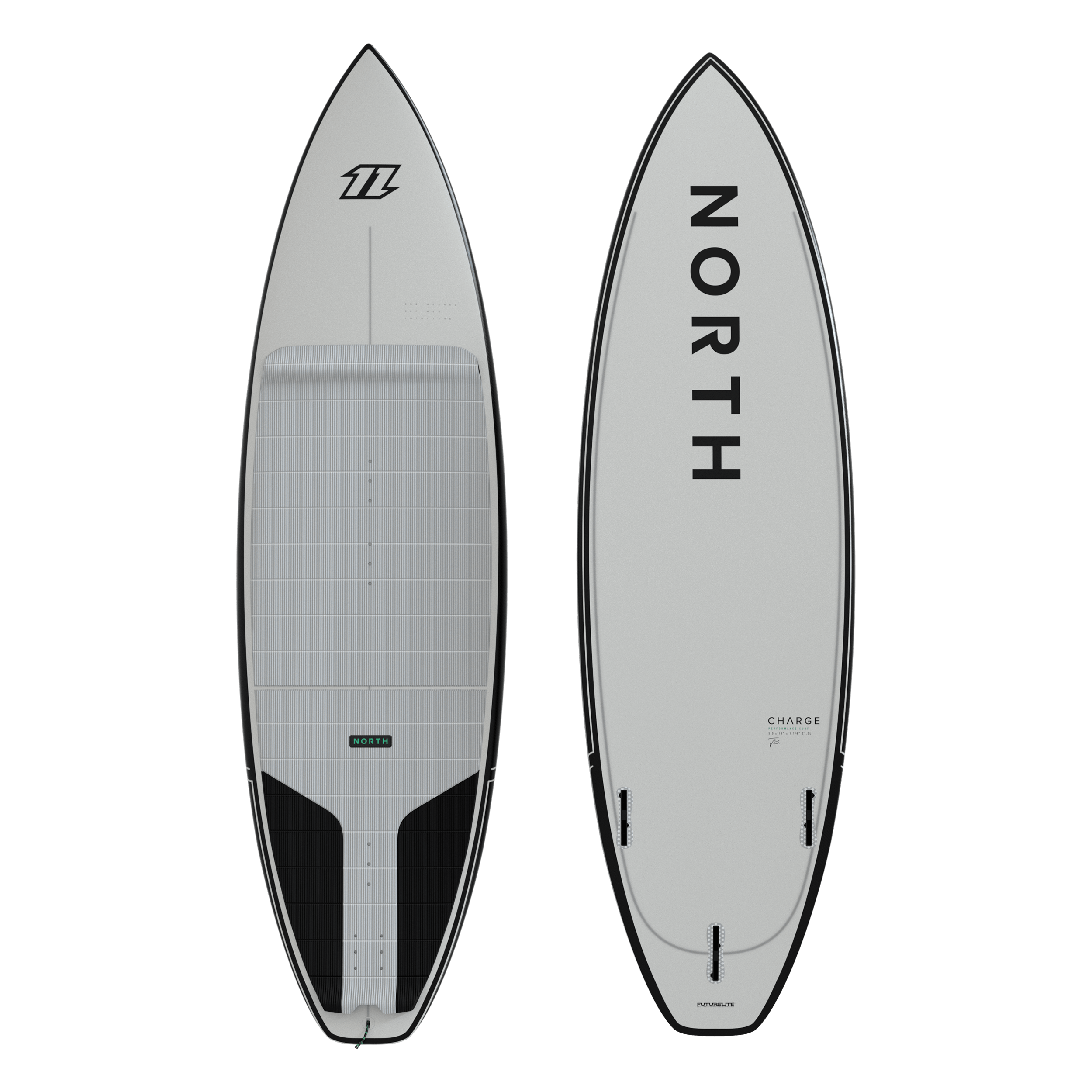 2023 North Charge Surfboard | White (w/o fins)