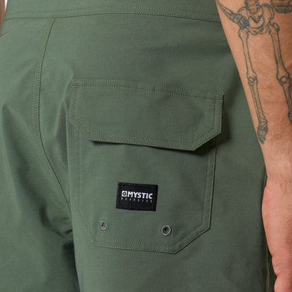 Short de bain Mystic Brand Movement 2023 | Olive foncée 